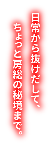 日常から抜けだして、ちょっと房総の秘境まで。